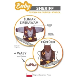 Baby Sheriff - śliniak i fartuch