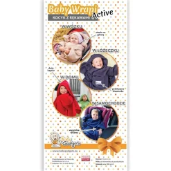 Baby Wrapi Active - Kocyk z rękawami - Czerwony