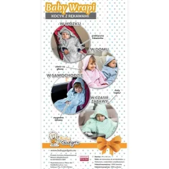 Baby Wrapi - Kocyk z rękawami - Miętowy