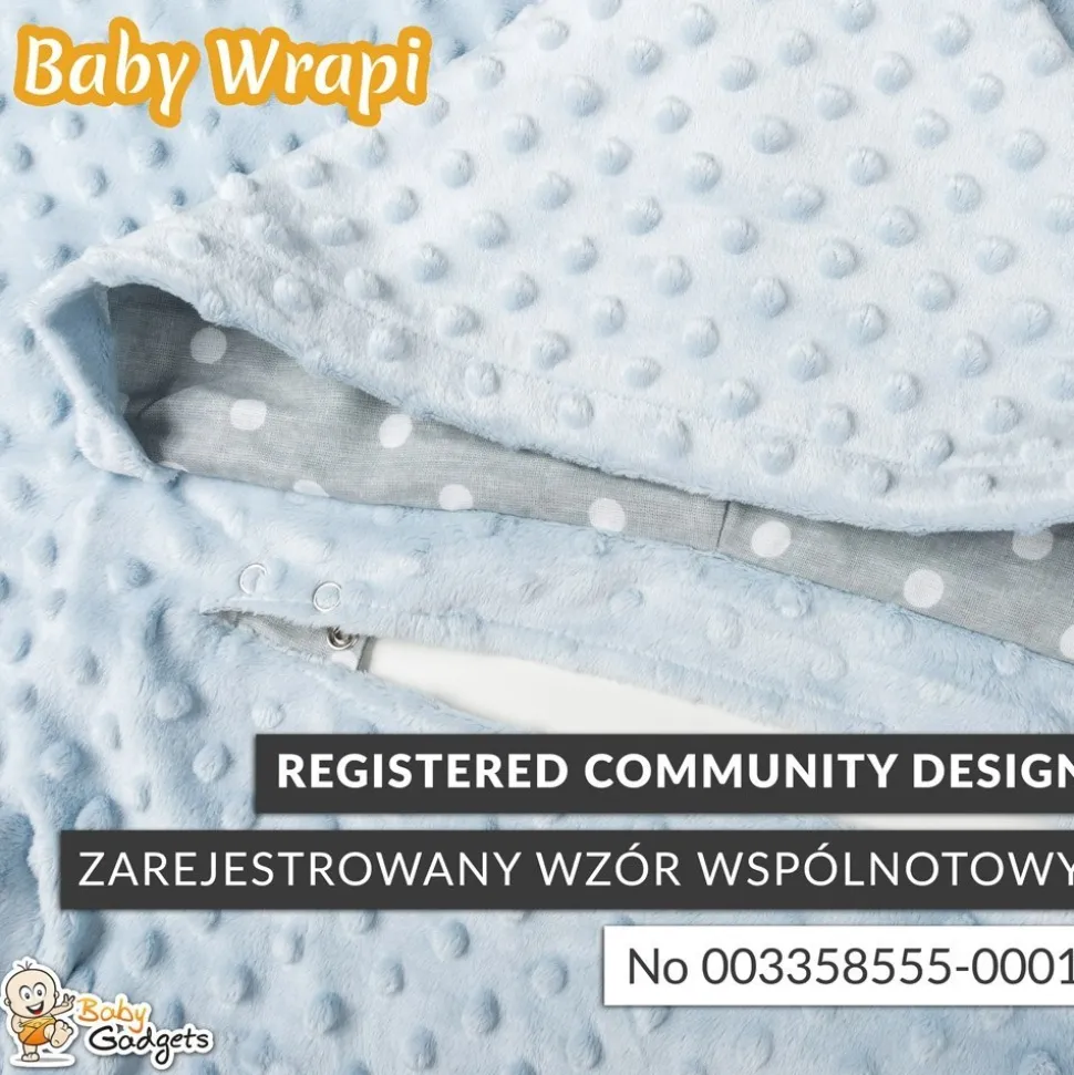 Baby Wrapi - Kocyk z rękawami - Miętowy