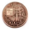 Bitcoin BTC w kapslu - moneta kolekcjonerska
