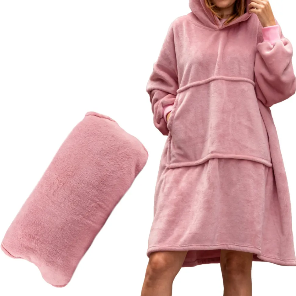 Bluzair - Bluza koc - Różowy