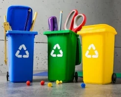 Eko przyborniki BIUROWE KOSZE NA ŚMIECI 3 szt