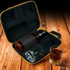 Etui na whisky ze szklankami Froster