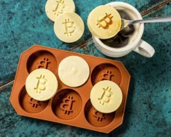 Foremka na lód i czekoladę Bitcoin