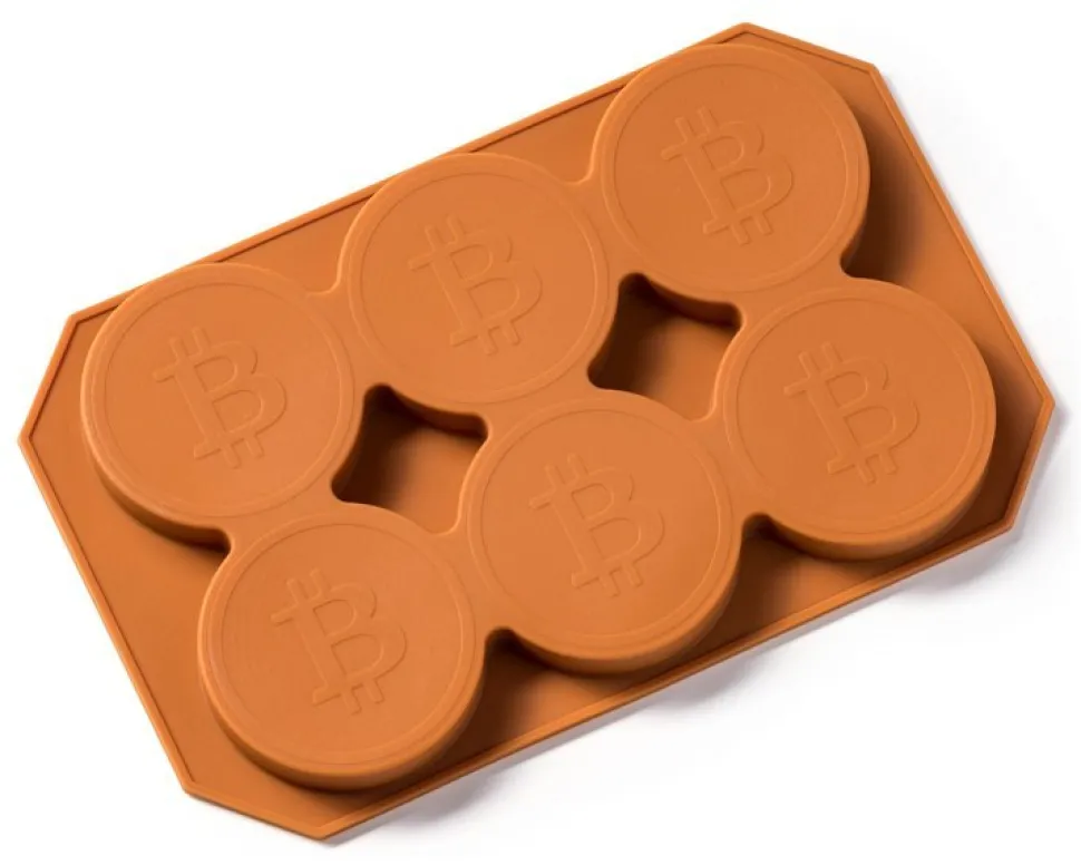 Foremka na lód i czekoladę Bitcoin