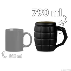 Gigantyczny Kubek Granat - Czarny