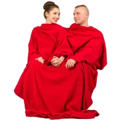 Kocyko-szlafrok dla Pary CZERWONY