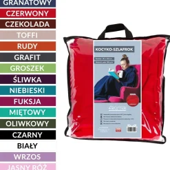 Kocyko-szlafrok - Fuksja