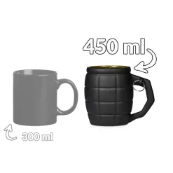 Kubek Granat 450 ml - Czarny