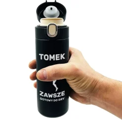 Kubek Termiczny z Grawerem dla Piłkarza - Prezent dla Chłopca Chłopaka Męża Syna Brata na Święta Urodziny