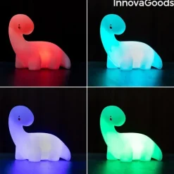 Lampka Nocna Dinozaur LED Wielokolorowa