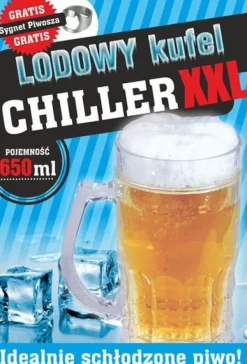 Lodowy kufel CHILLER XXL 650ml - złocisty