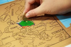 Mapa świata zdrapka - wersja po Polsku