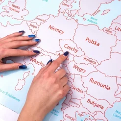Mapa Zdrapka Europa dla Dwojga - ulepszona zdrapka