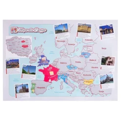 Mapa Zdrapka Europa dla Dwojga - ulepszona zdrapka