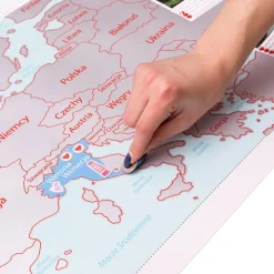 Mapa Zdrapka Europa dla Dwojga - ulepszona zdrapka