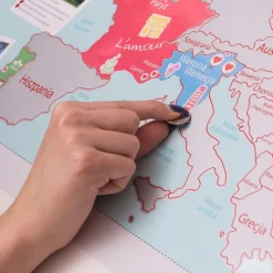 Mapa Zdrapka Europa dla Dwojga - ulepszona zdrapka