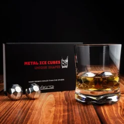 Metalowe Kostki do Drinków - Diamenty