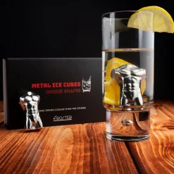 Metalowe Kostki do Drinków - Mężczyzna