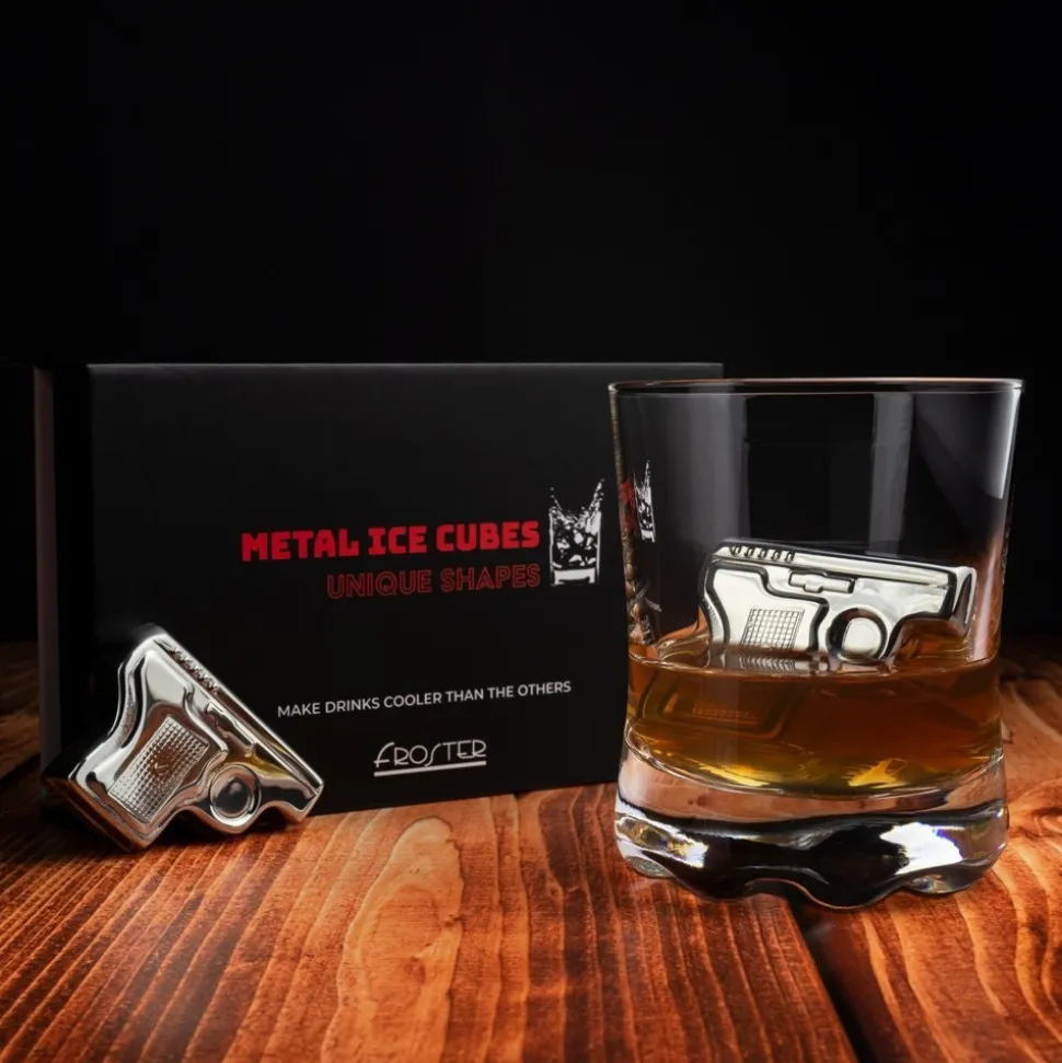 Metalowe Kostki do Drinków - Pistolety