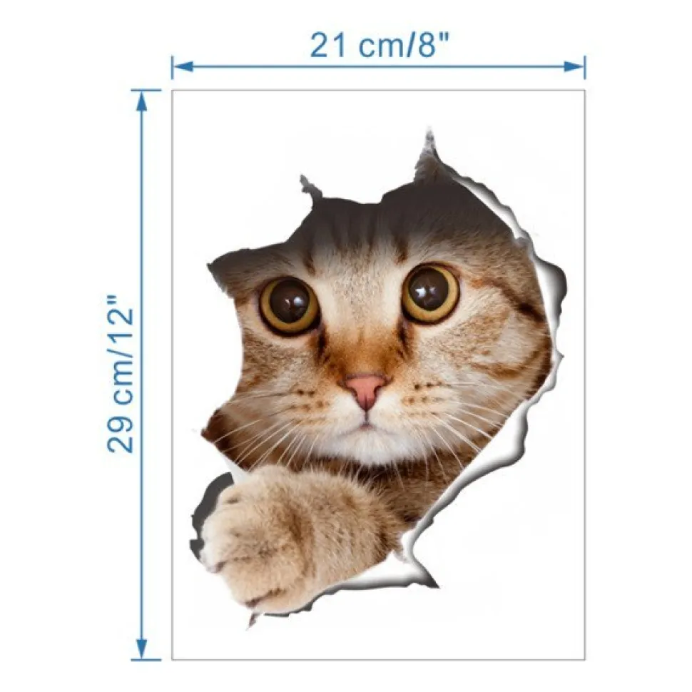 Naklejka KOT 3D