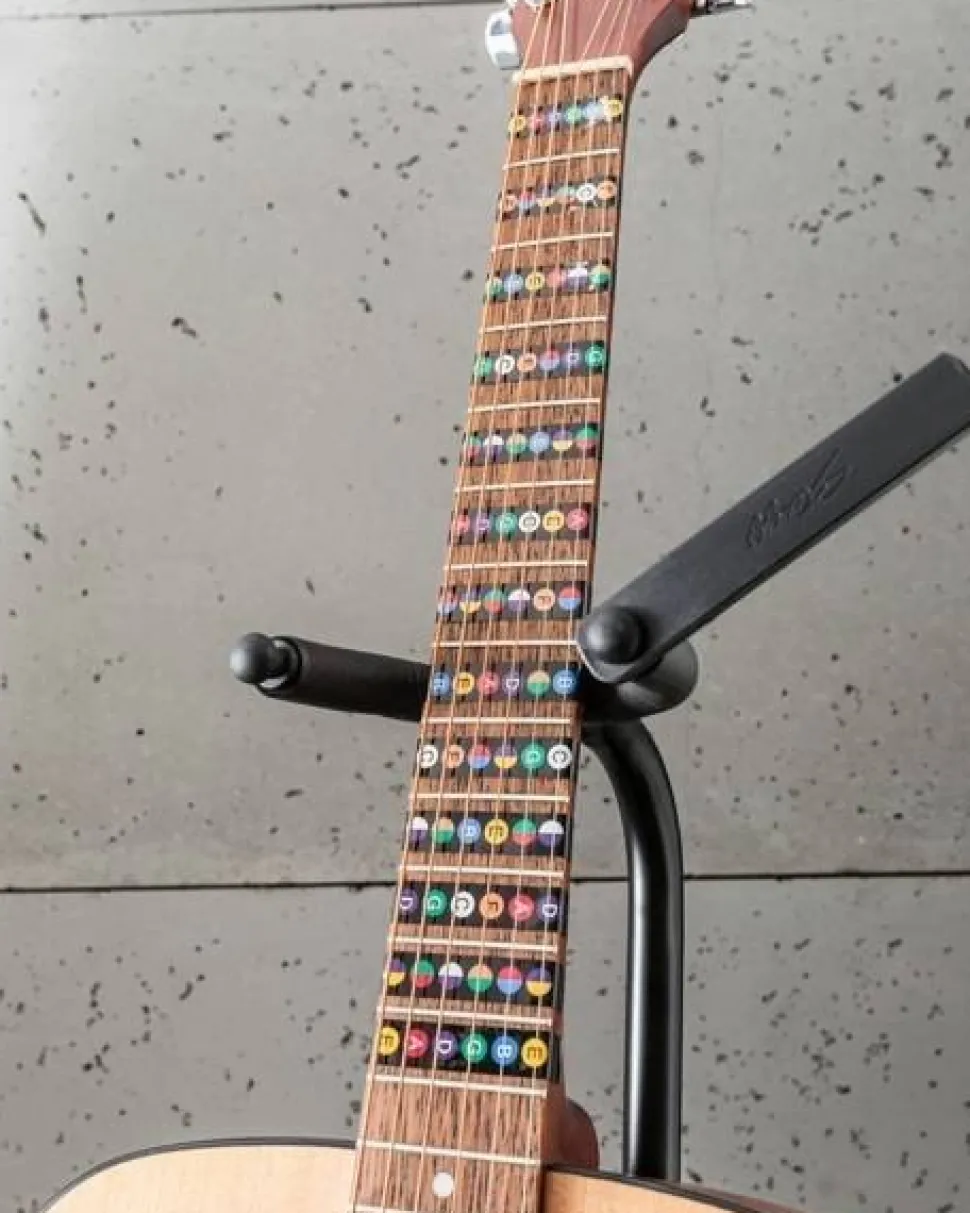 Naklejki do nauki gry na gitarze