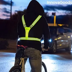 Odblaskowe świecące Szelki do biegania LED dla Sportowców