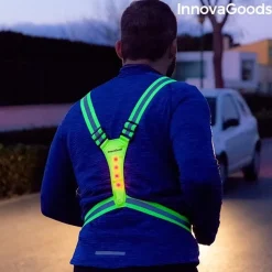Odblaskowe świecące Szelki do biegania LED dla Sportowców