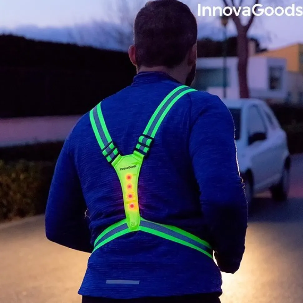 Odblaskowe świecące Szelki do biegania LED dla Sportowców