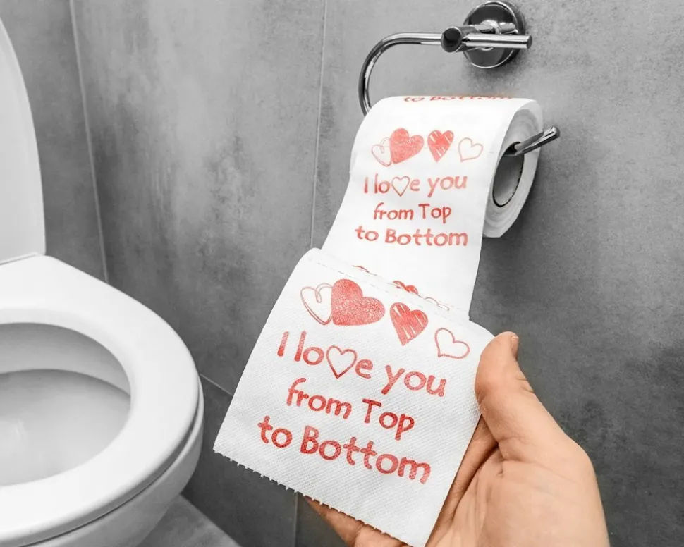 Papier toaletowy I LOVE YOU XL