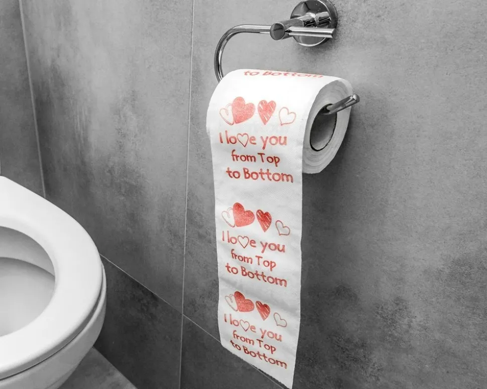 Papier toaletowy I LOVE YOU XL