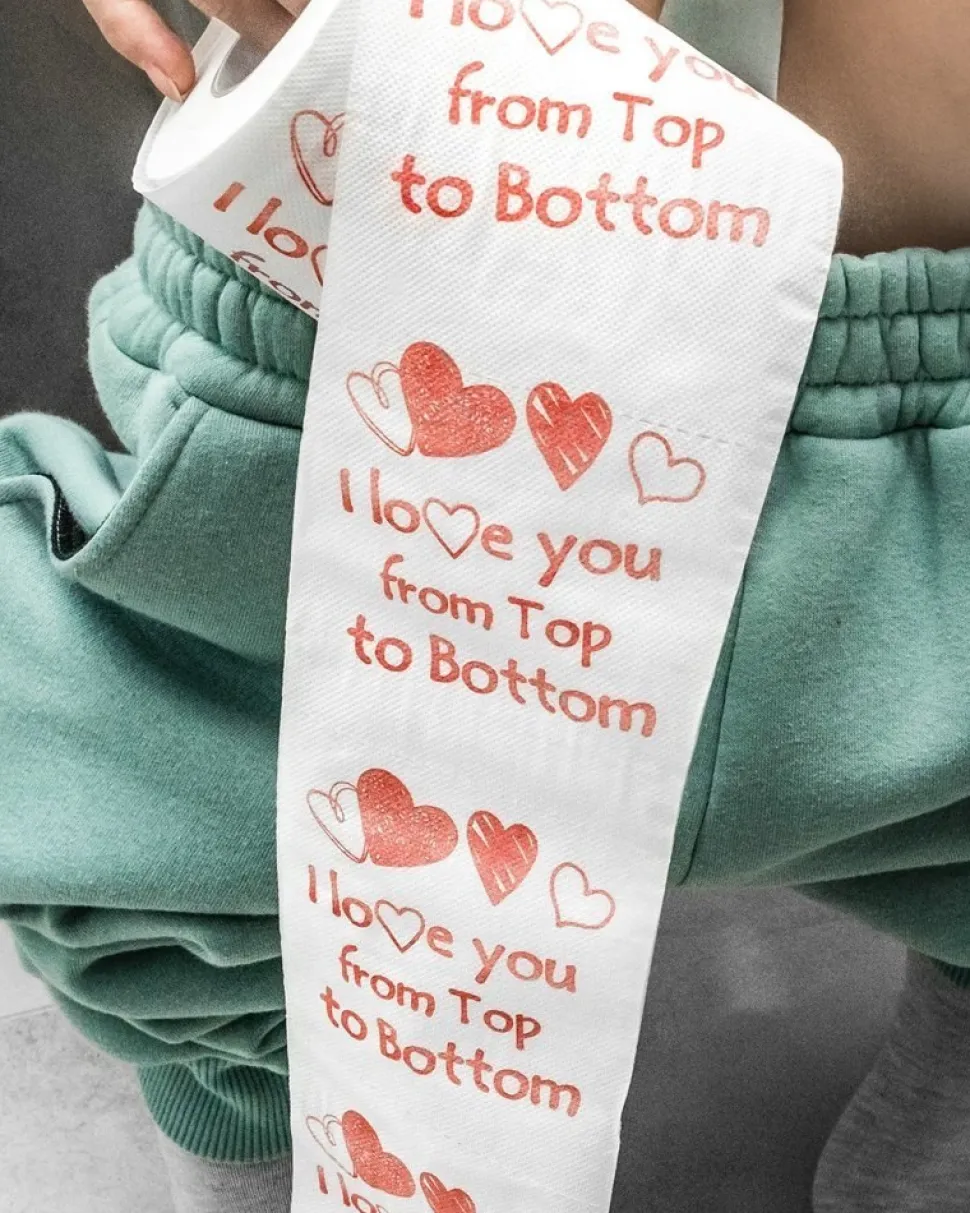 Papier toaletowy I LOVE YOU XL