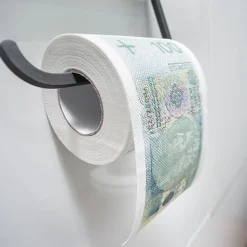 Papier toaletowy 100 zł - śmieszny prezent na parapetówkę