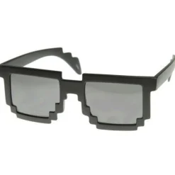 Pikselowe okulary 8 bit pixel - czarne