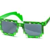 Pikselowe okulary zielone
