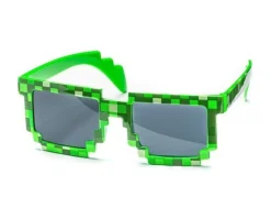 Pikselowe okulary zielone