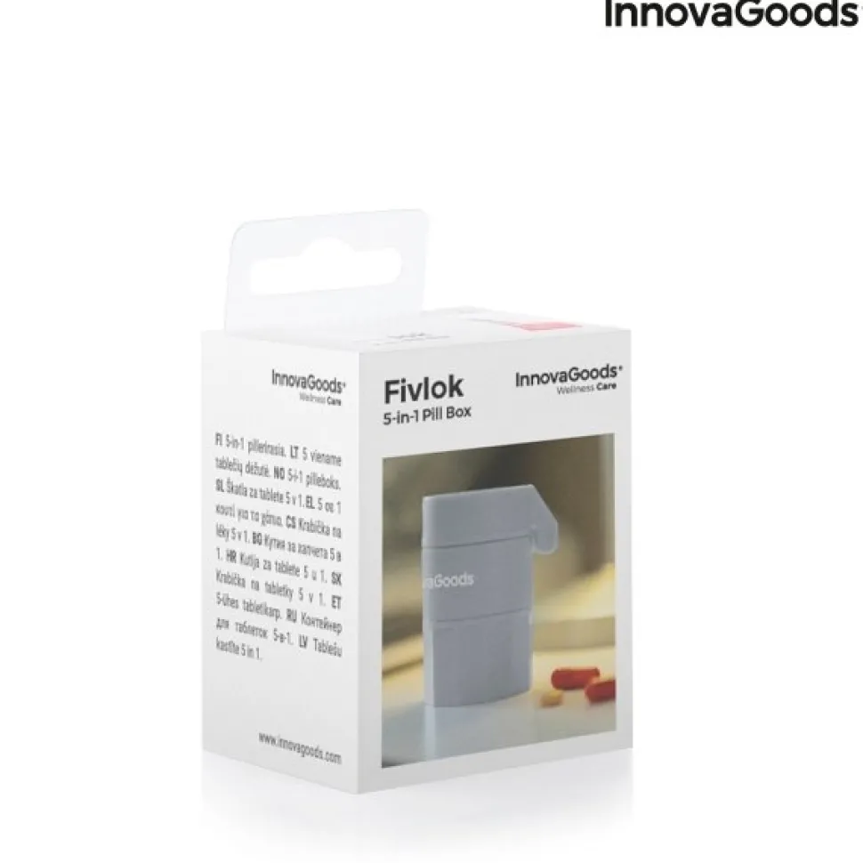 Pojemnik na Tabletki z Przecinaczem i Rozdrabniaczem 5w1 InnovaGoods