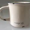 Porcelanowy MINI kubek retro - Keys