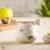 Porcelanowy słoiczek na miód
