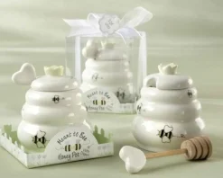 Porcelanowy słoiczek na miód