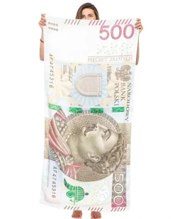 Ręcznik kąpielowy - banknot 500 zł - prezent dla męża taty chłopaka