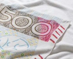 Ręcznik kąpielowy - banknot 500 zł - prezent dla męża taty chłopaka