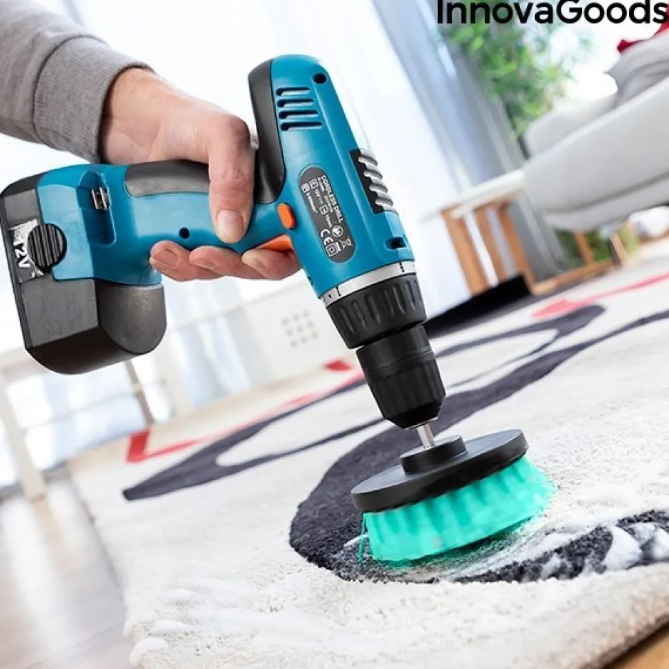 Szczotki do Czyszczenia na Wiertarkę InnovaGoods 3szt.