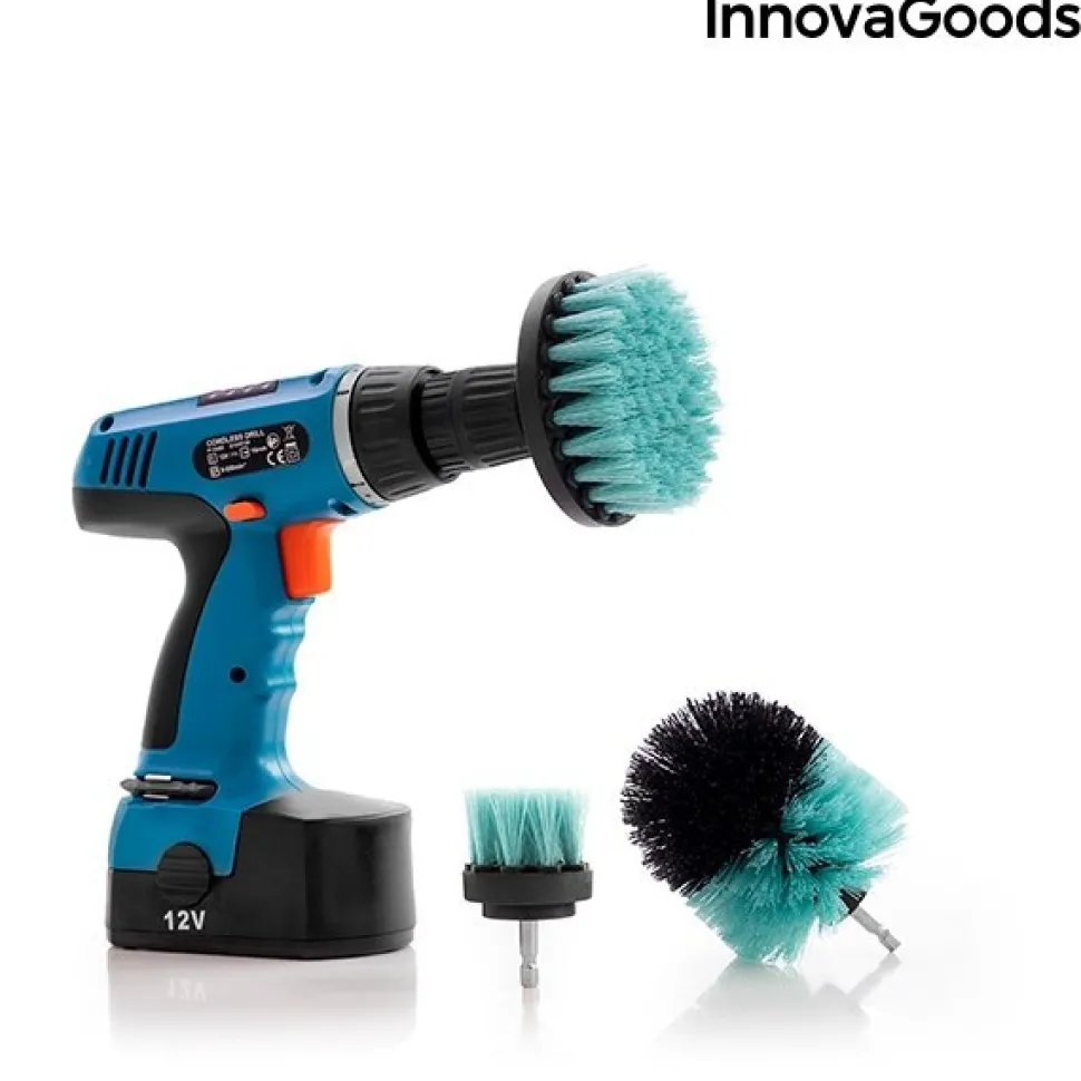 Szczotki do Czyszczenia na Wiertarkę InnovaGoods 3szt.