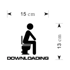 Toaletowa naklejka DOWNLOADING