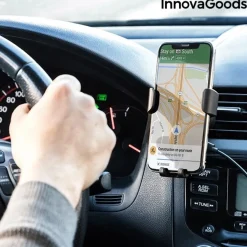 Uchwyt na Telefon do Samochodu z Ładowarką Indukcyjną Grawitacyjny InnovaGoods