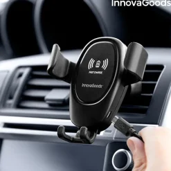 Uchwyt na Telefon do Samochodu z Ładowarką Indukcyjną Grawitacyjny InnovaGoods