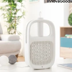 2w1 Elektryczna łapka na muchy i lampa owadobójcza na akumulator