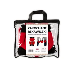 Zakochane rękawiczki dla pary - Czerwone serce